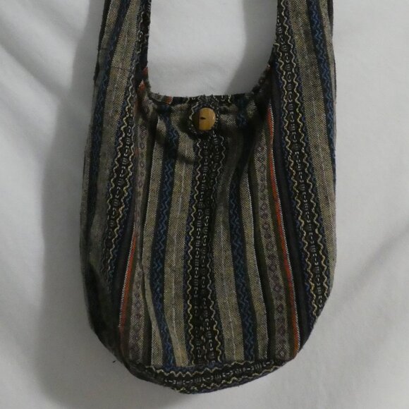 Unisex Colorful Thai - Tribal - Hippie Unisex Woven Shoulder Bag - Picture 1 of 16